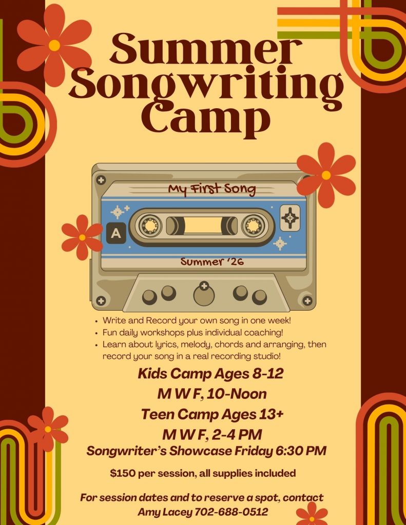 Summer Songwriter Camp Flyer