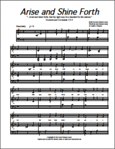 Arise and Shine Forth Sheet Music