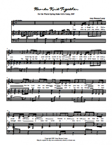 Hearts Knit Together in Love Sheet Music